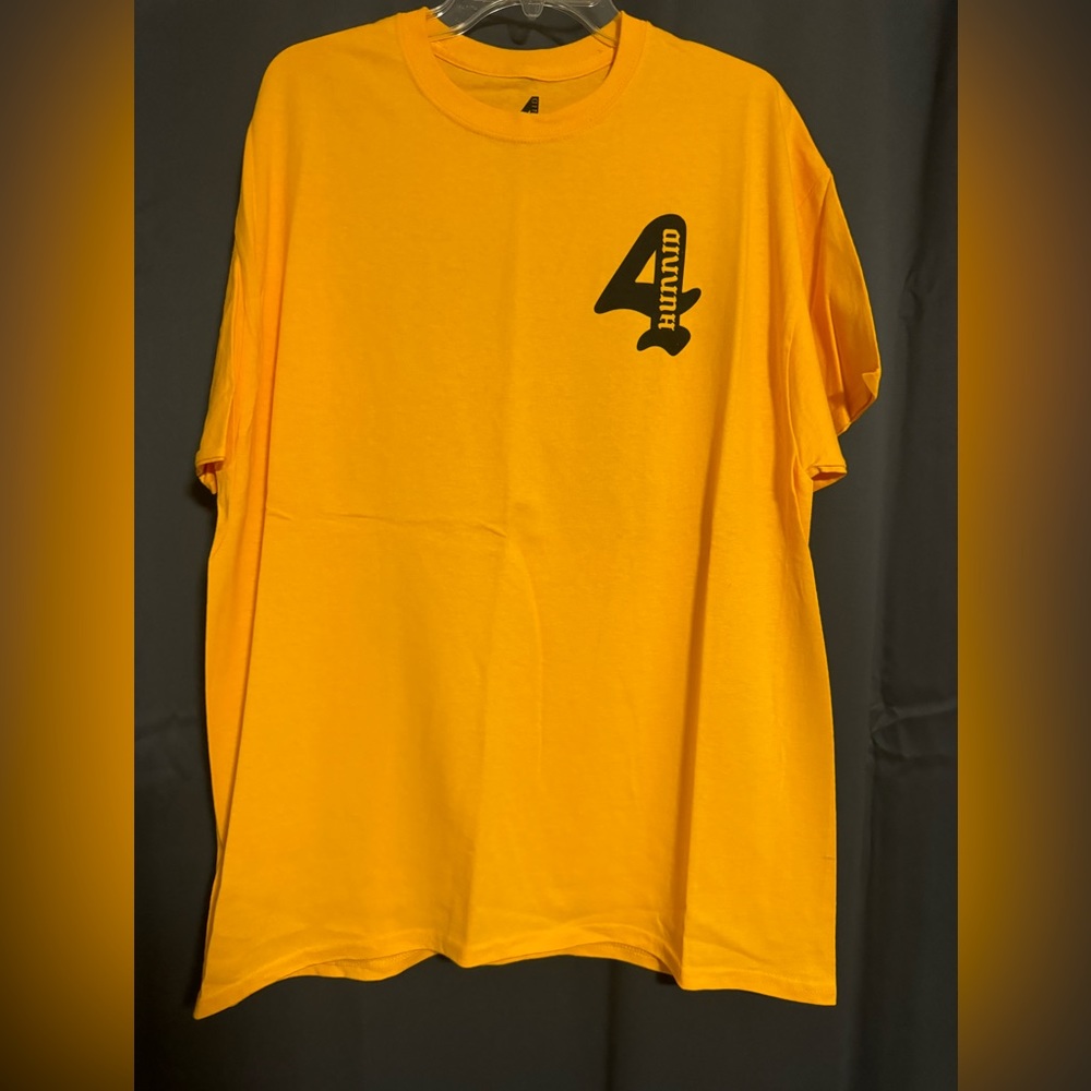 4Hunnid yellow angel tee